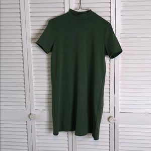 Green knit dress